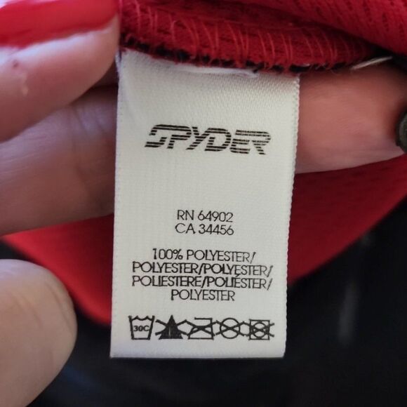 Spyder Black Thick Fleece Hooded Zipped Jacket M - Picture 8 of 10